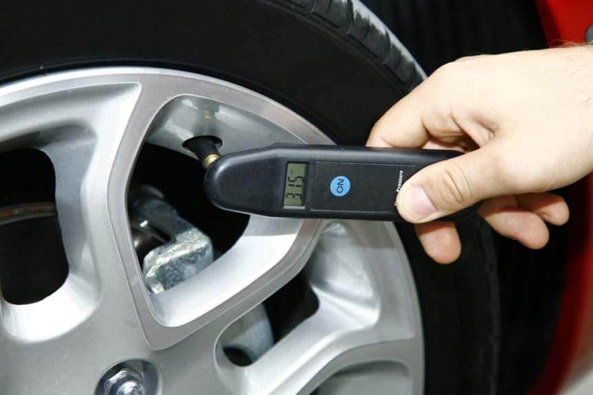 check your tire pressure